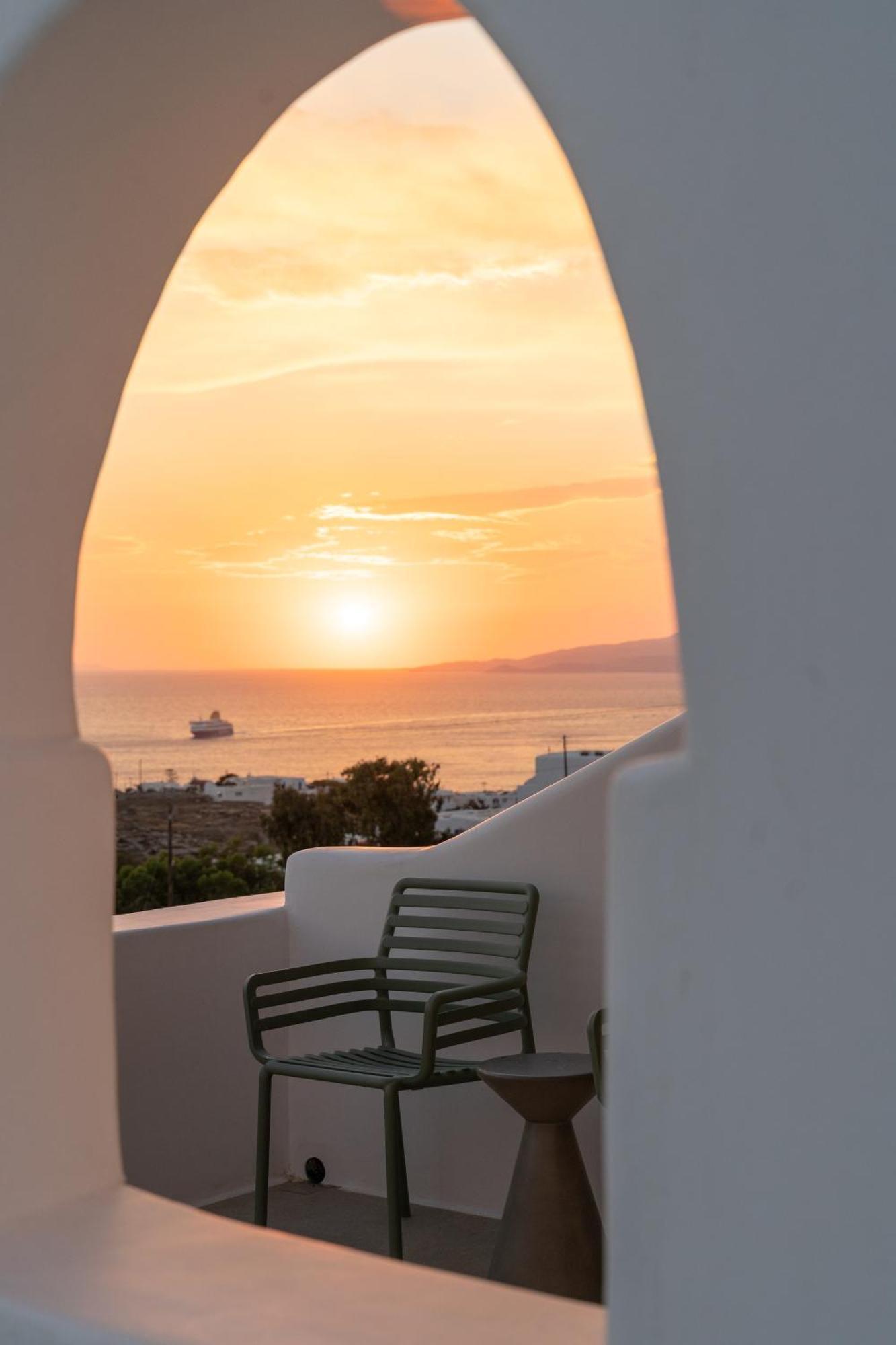 Ostria View Mykonos Panzió Mykonos Town Kültér fotó