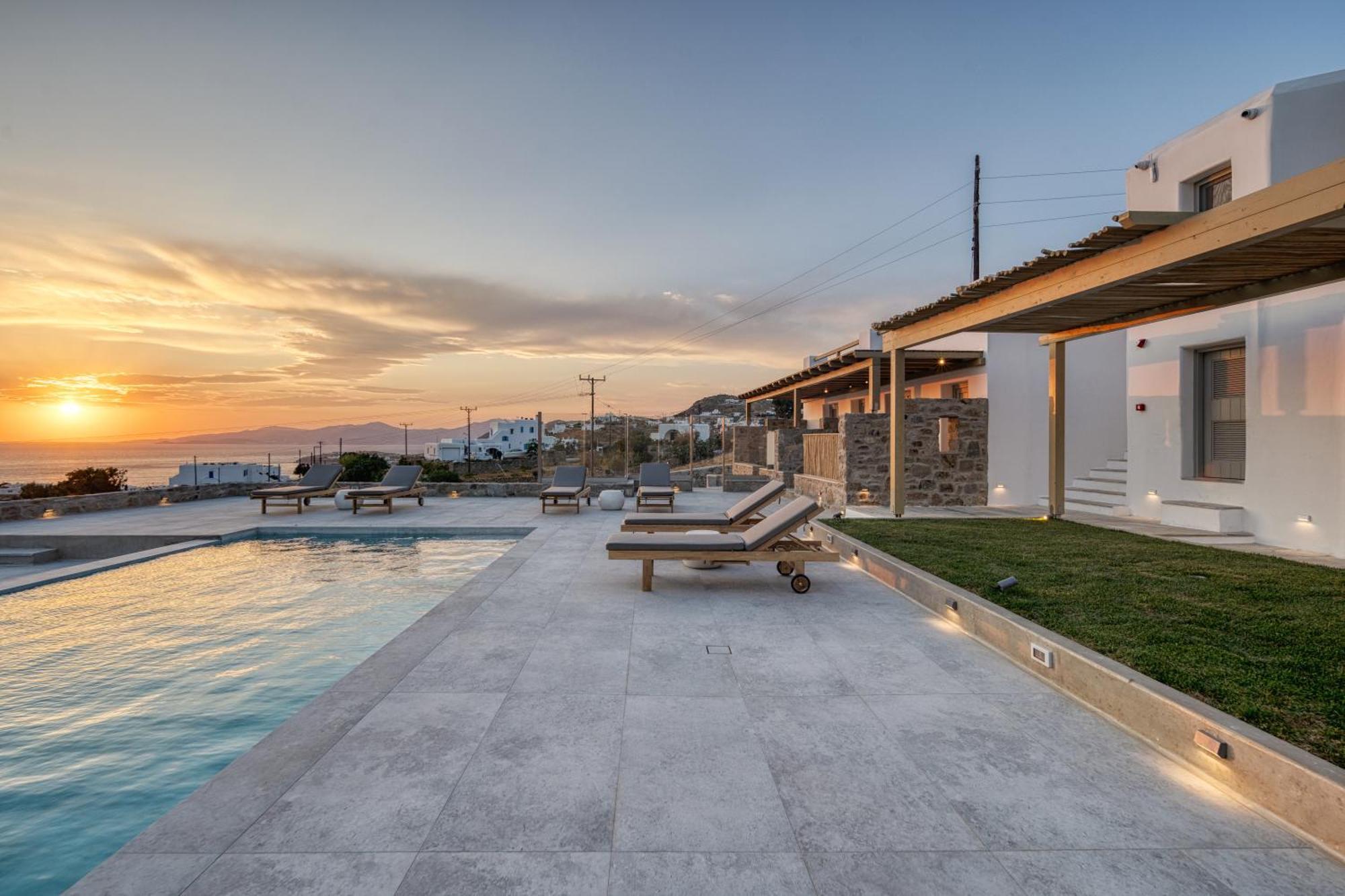 Ostria View Mykonos Panzió Mykonos Town Kültér fotó