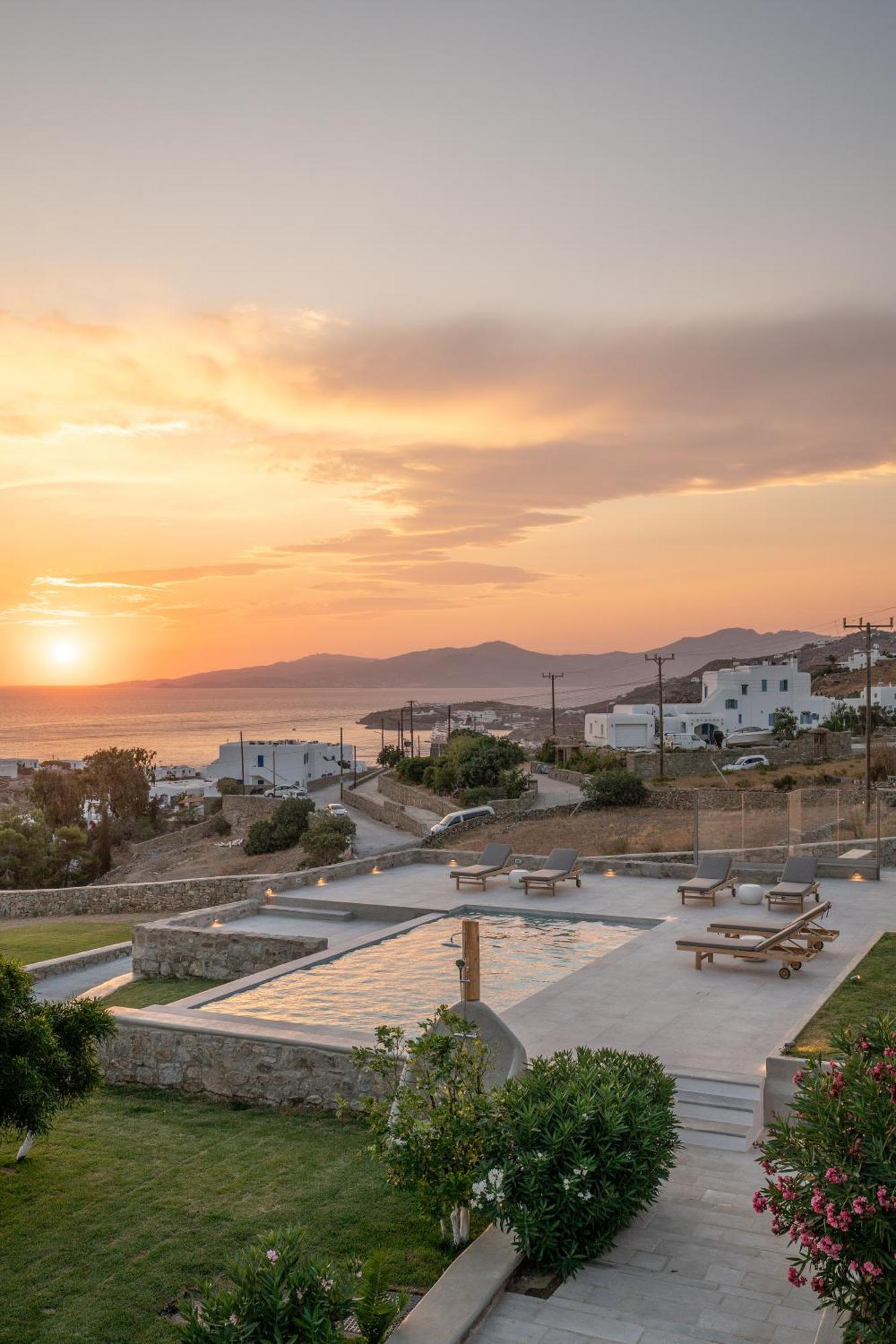 Ostria View Mykonos Panzió Mykonos Town Kültér fotó