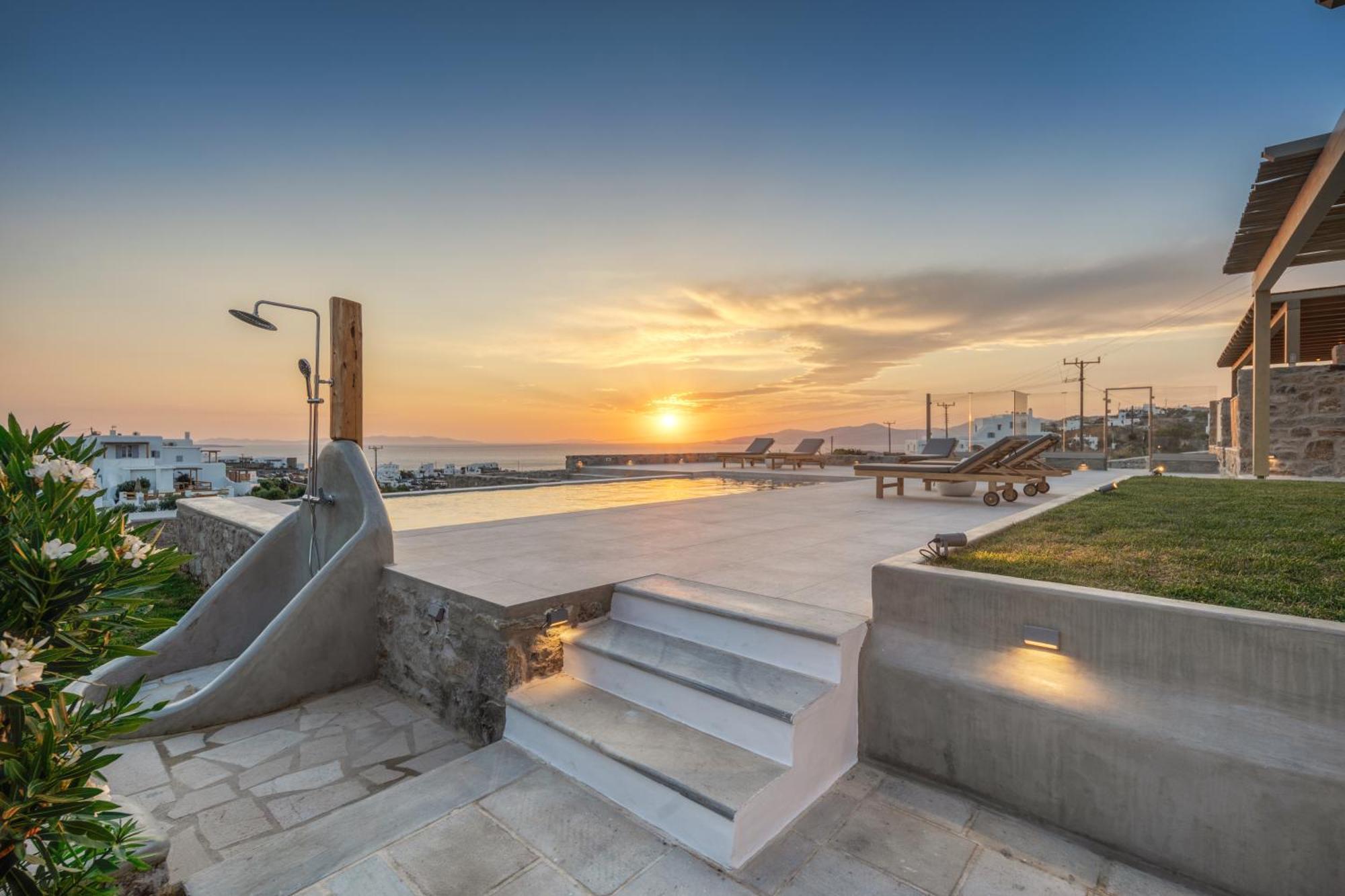 Ostria View Mykonos Panzió Mykonos Town Kültér fotó