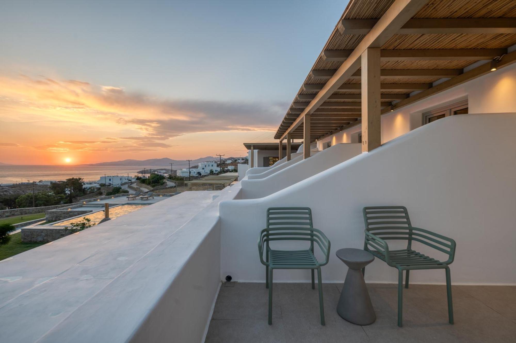 Ostria View Mykonos Panzió Mykonos Town Kültér fotó