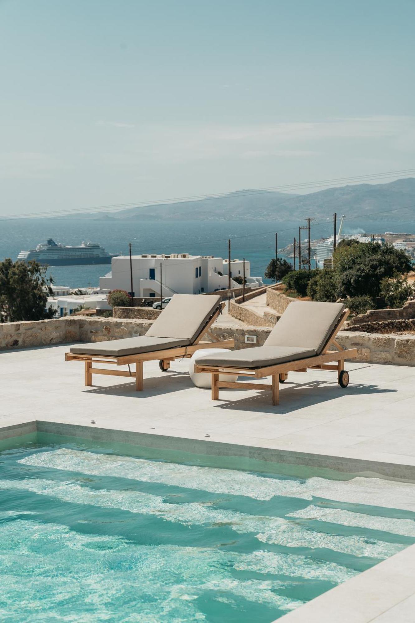 Ostria View Mykonos Panzió Mykonos Town Kültér fotó
