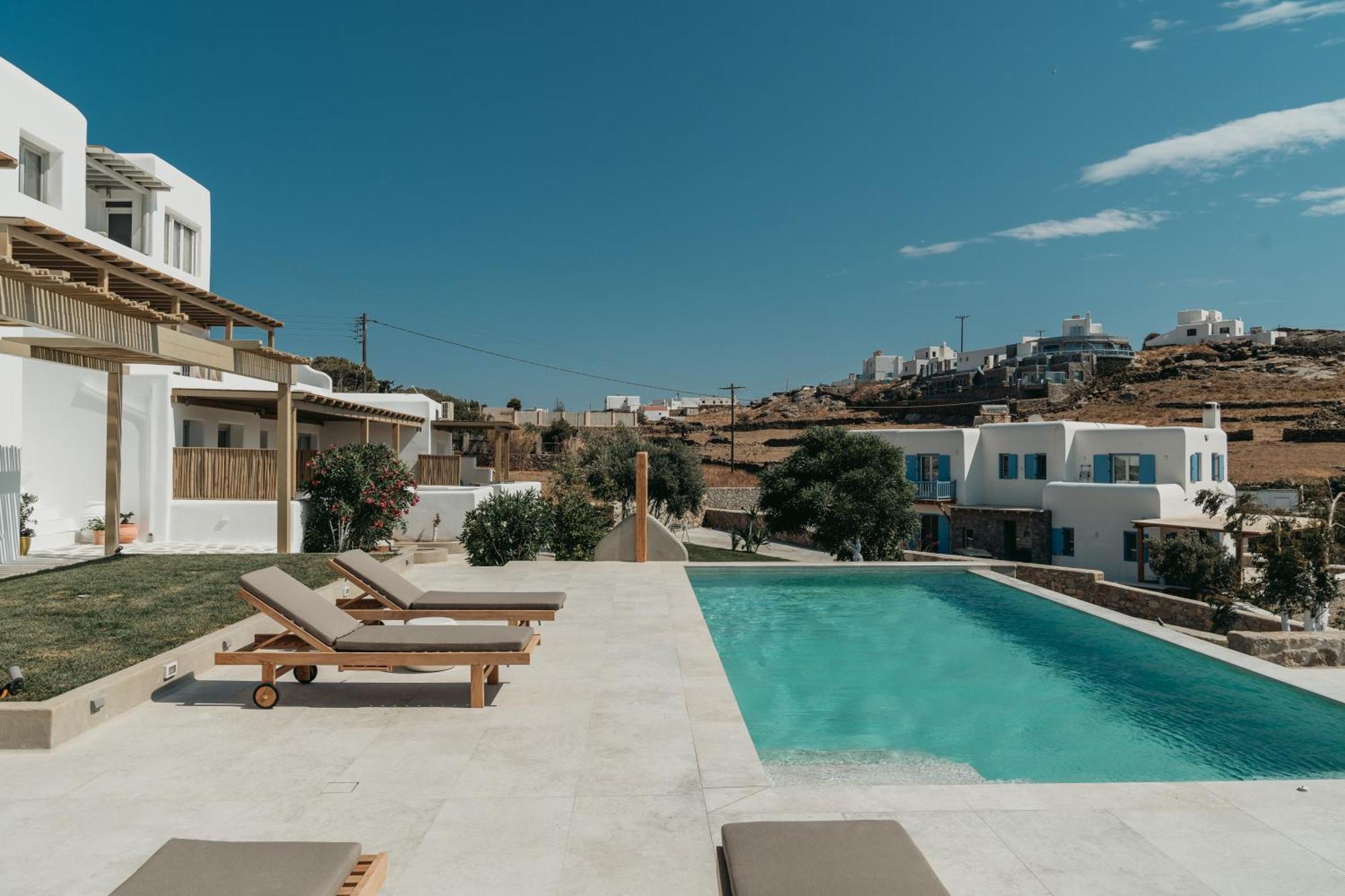 Ostria View Mykonos Panzió Mykonos Town Kültér fotó