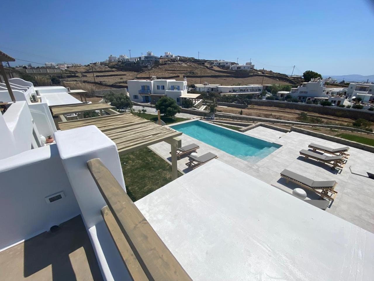 Ostria View Mykonos Panzió Mykonos Town Kültér fotó